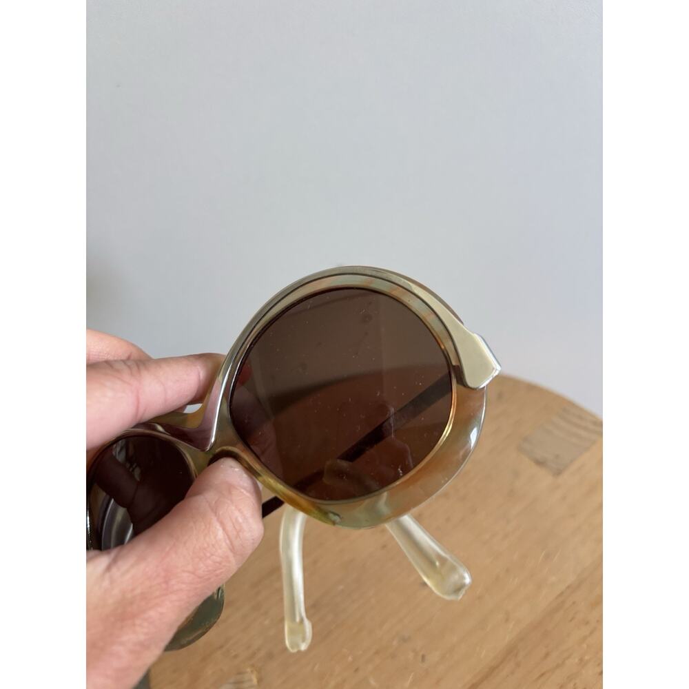 NOS Vintage (‘70s) Neostyle Sun-Art Sunglasses in Clear light blue with peach - Picture 5 of 8